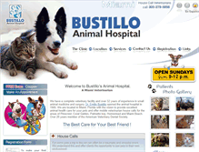 Tablet Screenshot of bustilloanimalhospital.com